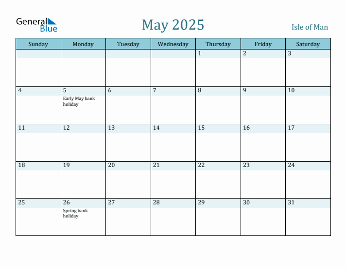 May 2025 Calendar with Holidays