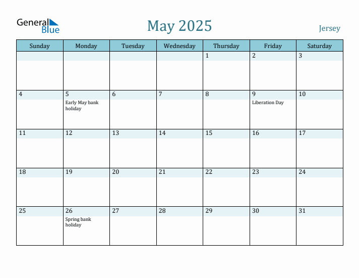 May 2025 Calendar with Holidays