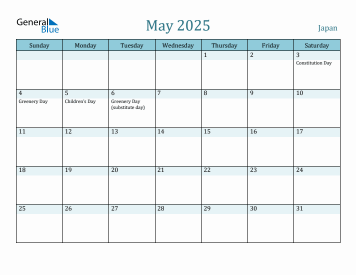 May 2025 Calendar with Holidays