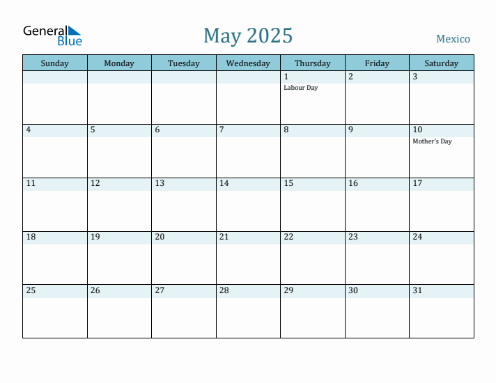 May 2025 Calendar with Holidays