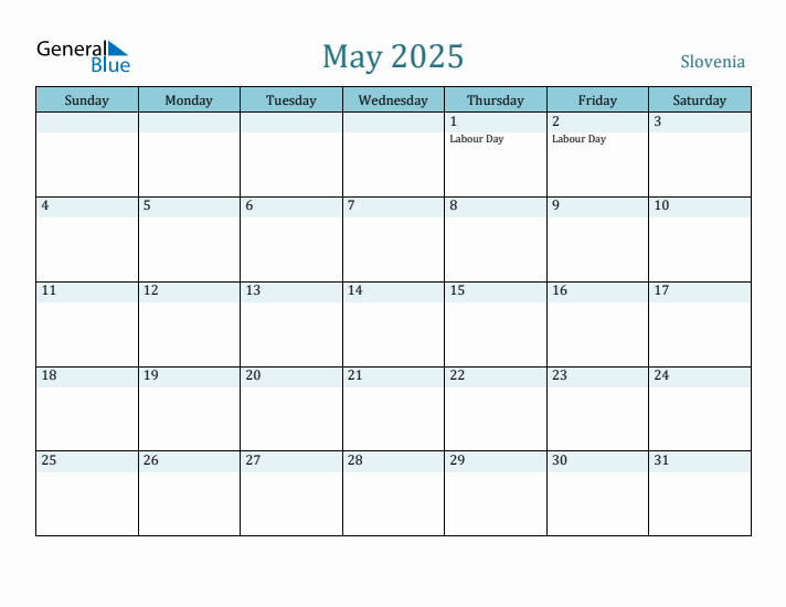 May 2025 Calendar with Holidays