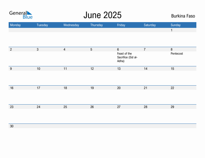 Fillable June 2025 Calendar