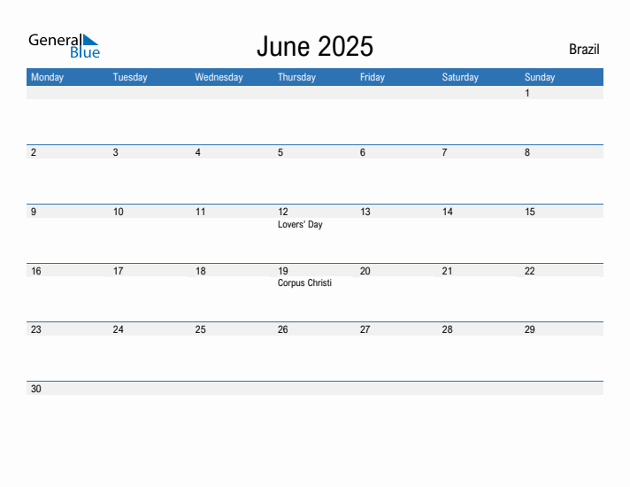 Fillable June 2025 Calendar