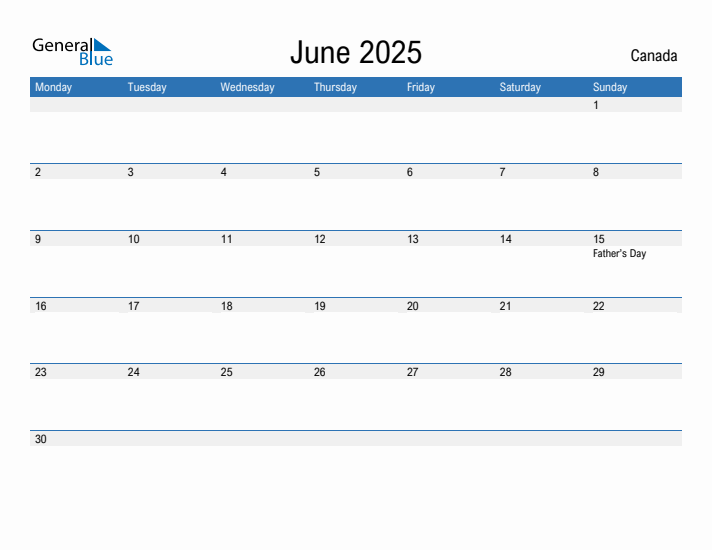 Fillable June 2025 Calendar