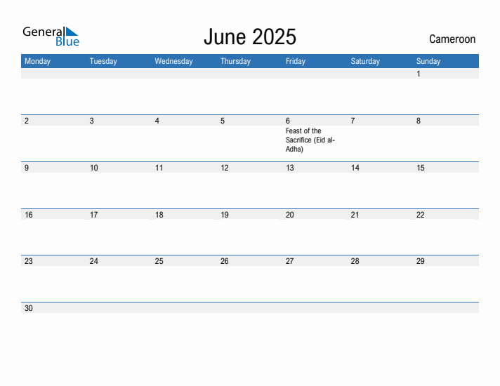 Fillable June 2025 Calendar