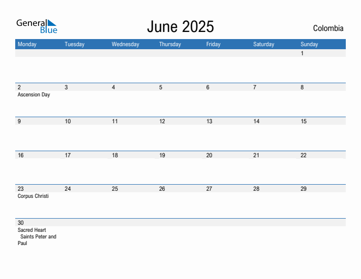 Fillable June 2025 Calendar