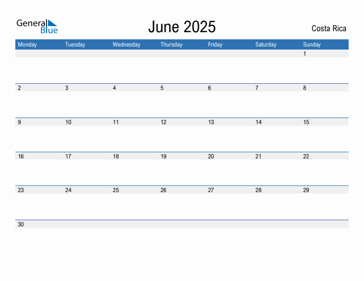 Fillable June 2025 Calendar