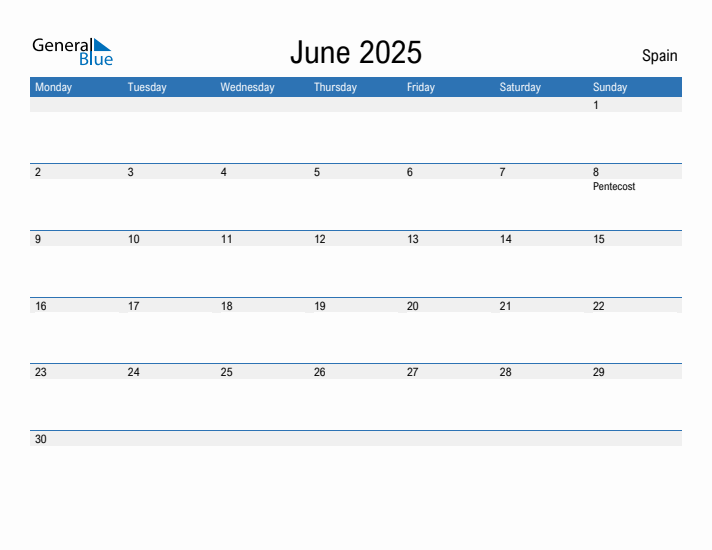 Fillable June 2025 Calendar