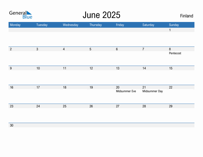 Fillable June 2025 Calendar