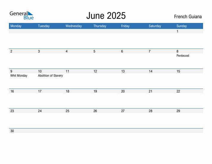 Fillable June 2025 Calendar