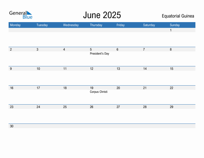 Fillable June 2025 Calendar