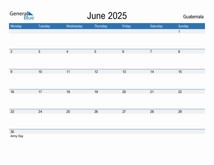 Fillable June 2025 Calendar