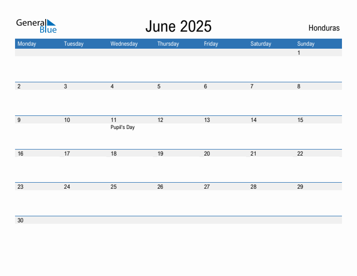 Fillable June 2025 Calendar