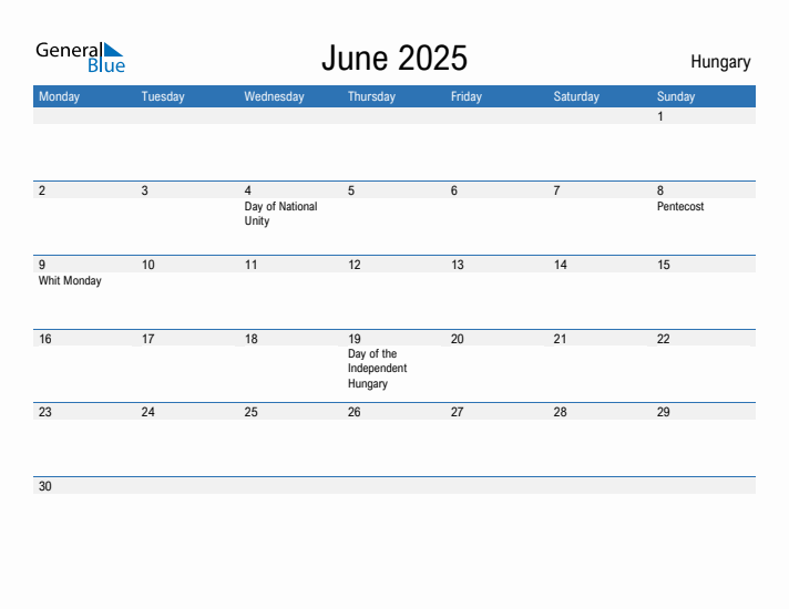 Fillable June 2025 Calendar