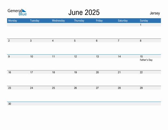 Fillable June 2025 Calendar