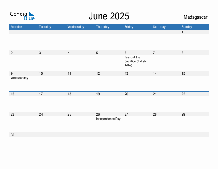 Fillable June 2025 Calendar