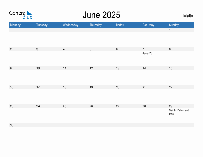 Fillable June 2025 Calendar