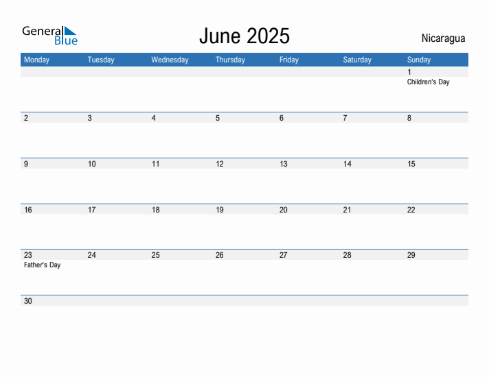 Fillable June 2025 Calendar