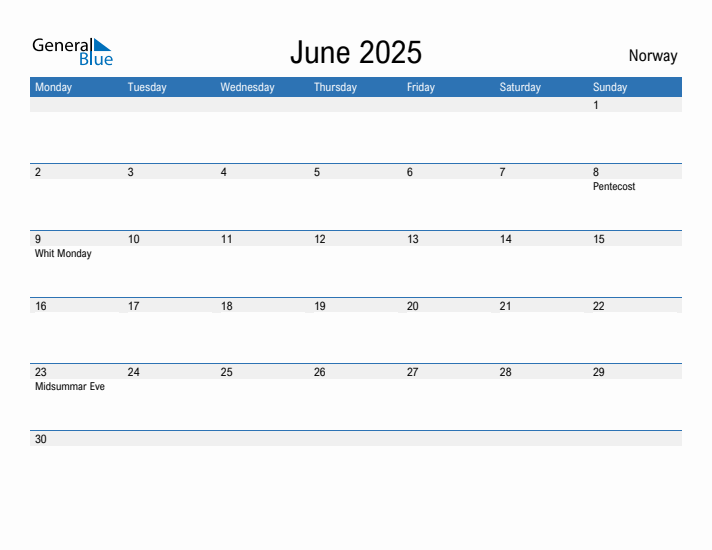 Fillable June 2025 Calendar