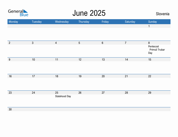 Fillable June 2025 Calendar