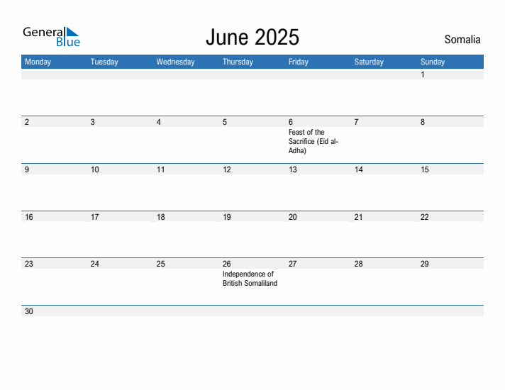 Fillable June 2025 Calendar