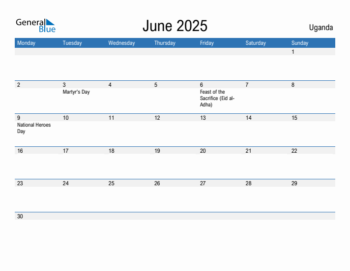 Fillable June 2025 Calendar