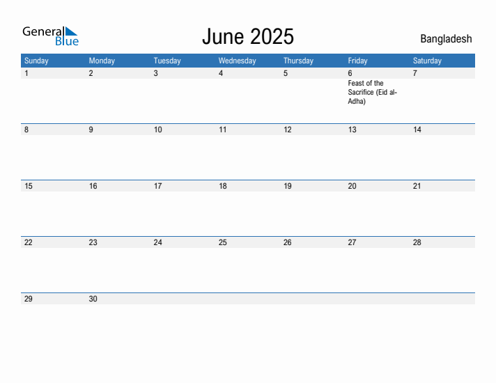 Fillable June 2025 Calendar