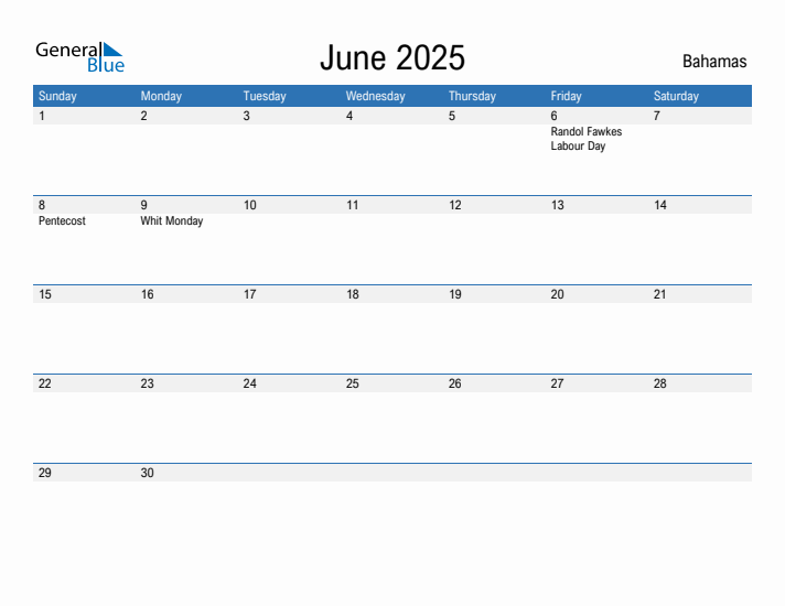 Fillable June 2025 Calendar