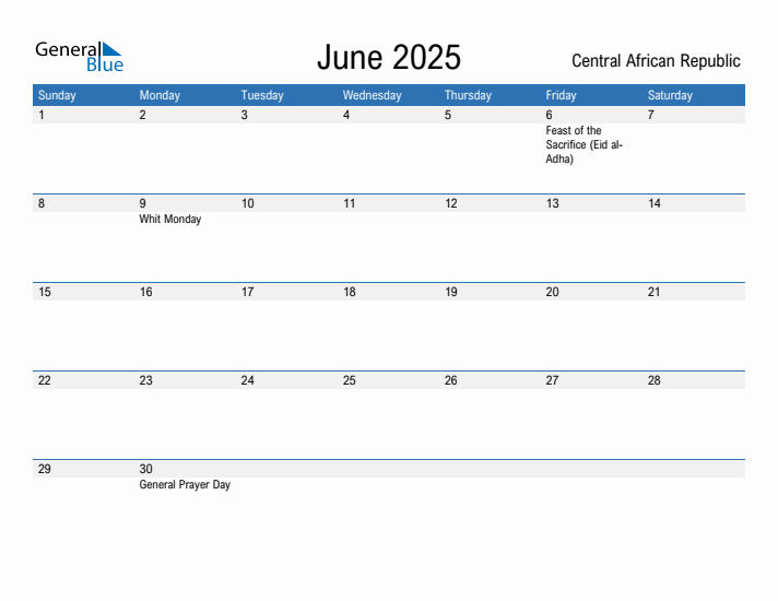 Fillable June 2025 Calendar