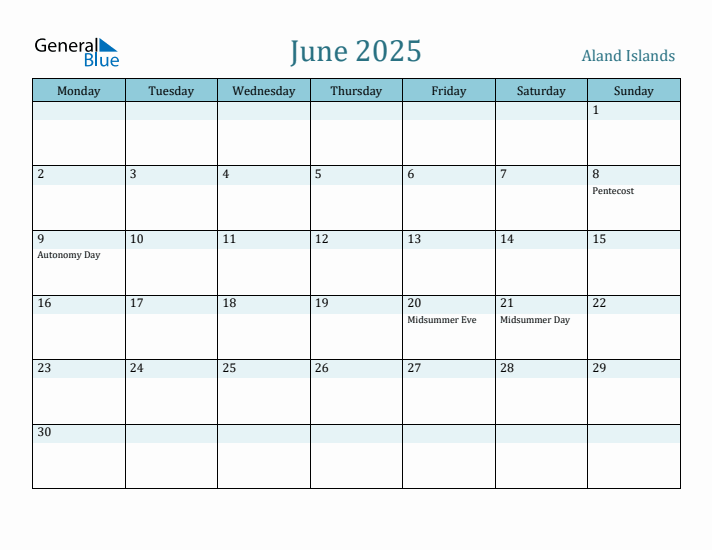 June 2025 Calendar with Holidays