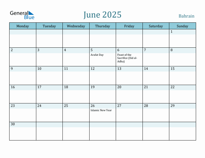 June 2025 Calendar with Holidays