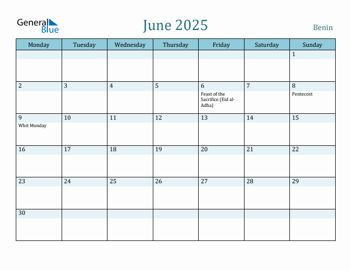 June 2025 Calendar with Holidays