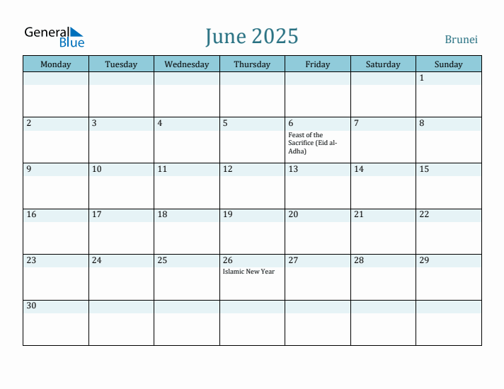 June 2025 Calendar with Holidays