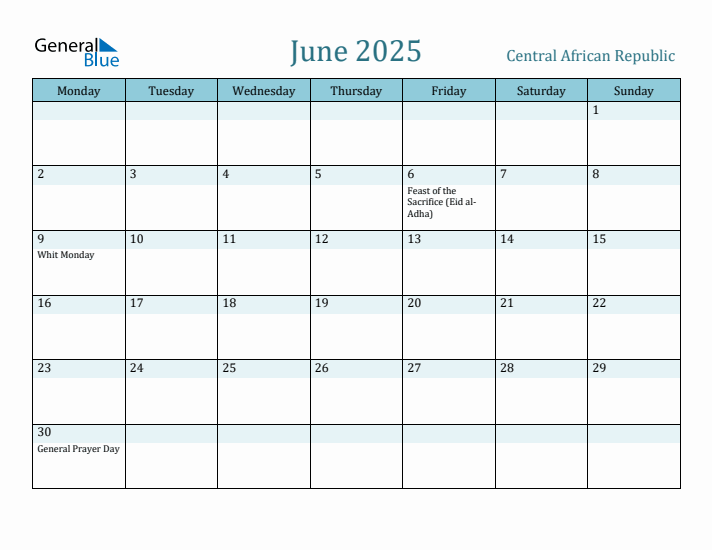 June 2025 Calendar with Holidays