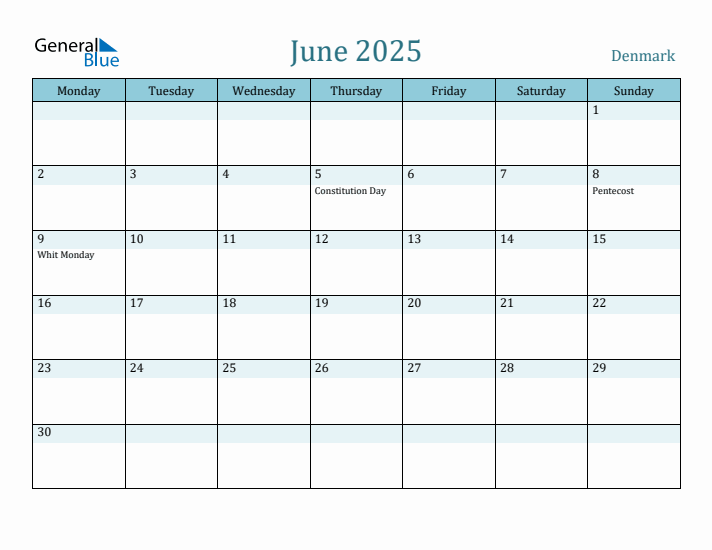 June 2025 Calendar with Holidays