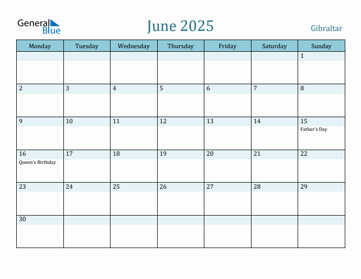 June 2025 Calendar with Holidays