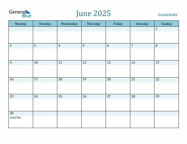 June 2025 Calendar with Holidays