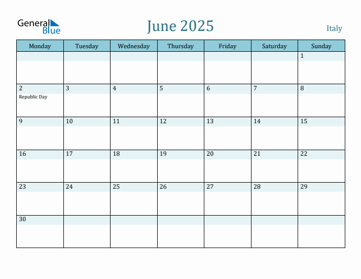 June 2025 Calendar with Holidays