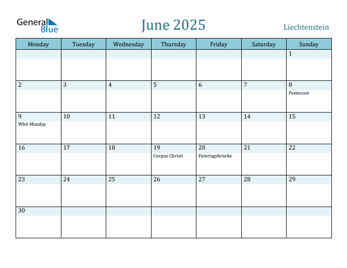 June 2025 Calendar with Holidays