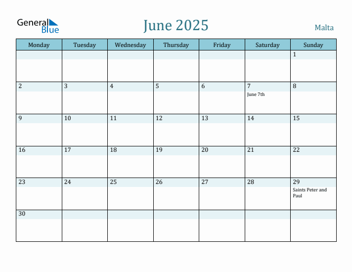 June 2025 Calendar with Holidays