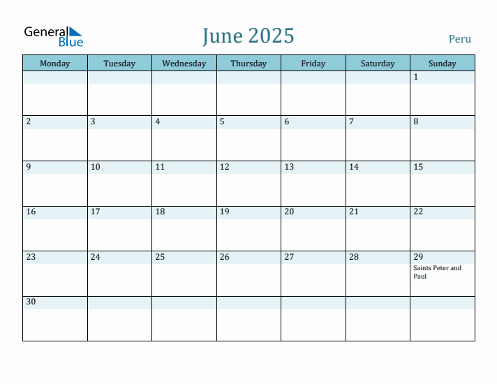 June 2025 Calendar with Holidays