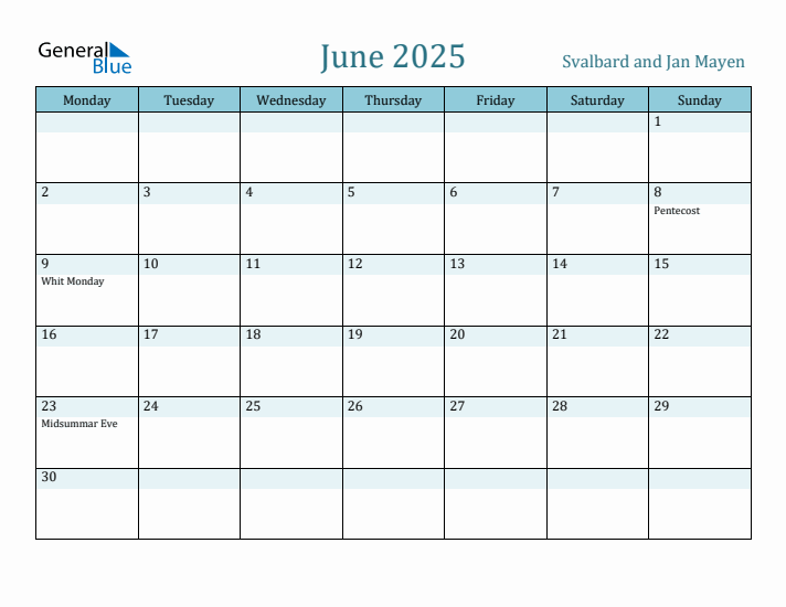 June 2025 Calendar with Holidays