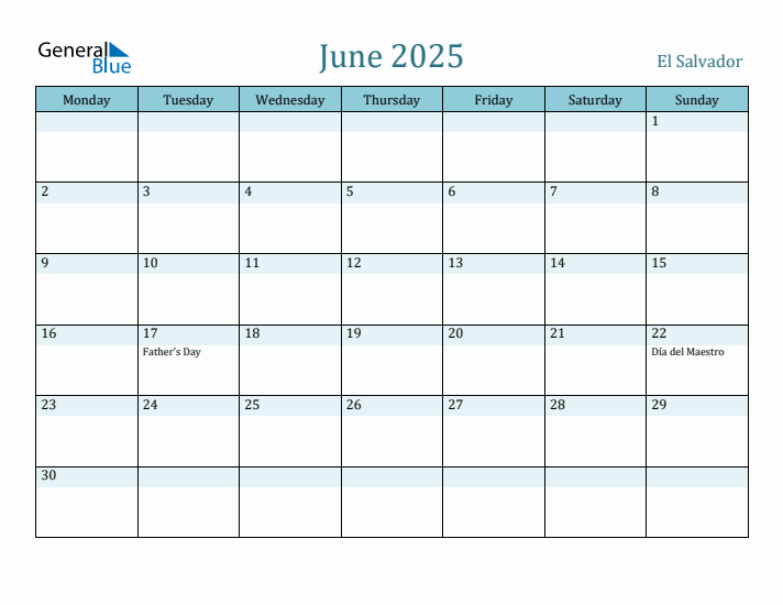 June 2025 Calendar with Holidays