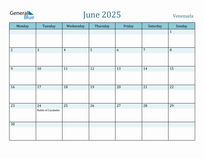 June 2025 Calendar with Holidays