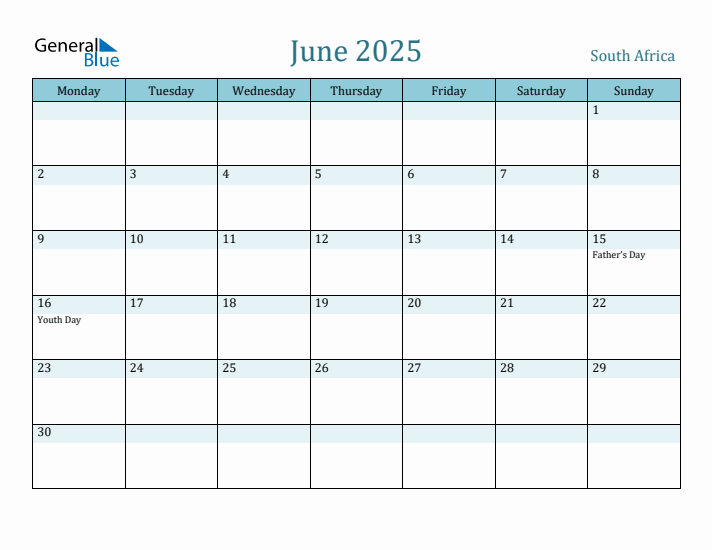 June 2025 Calendar with Holidays