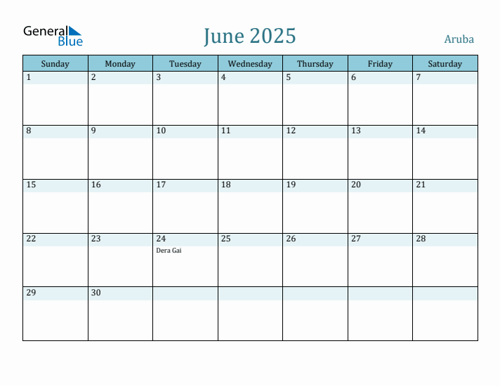 June 2025 Calendar with Holidays