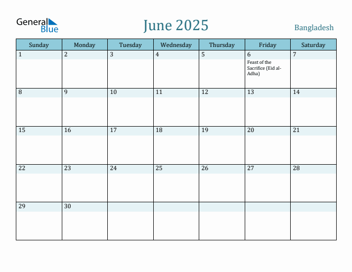 June 2025 Calendar with Holidays