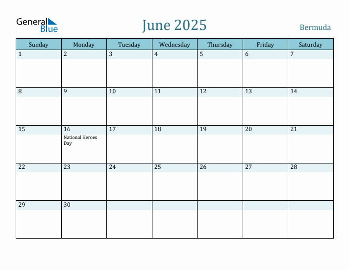 June 2025 Calendar with Holidays