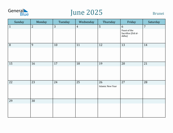 June 2025 Calendar with Holidays