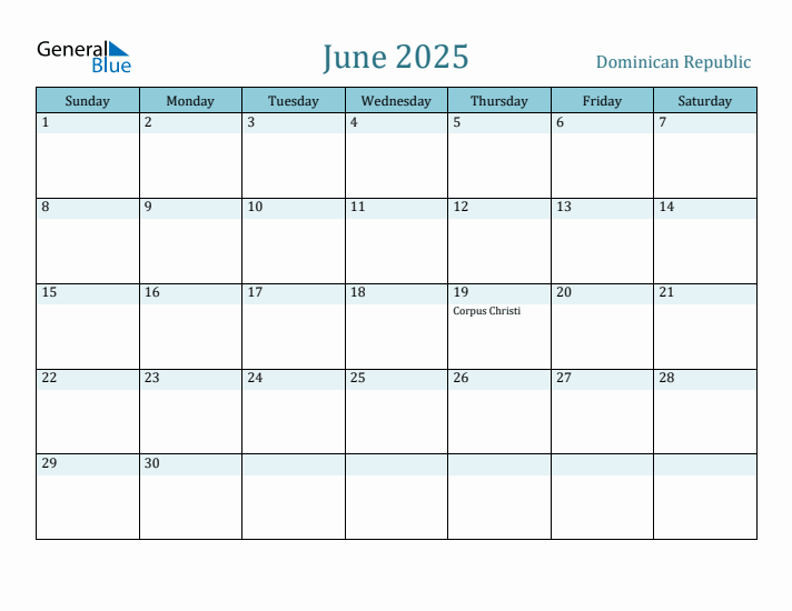 June 2025 Calendar with Holidays